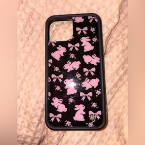 Wildflower Pink Bunnies iPhone 13 Phone Case